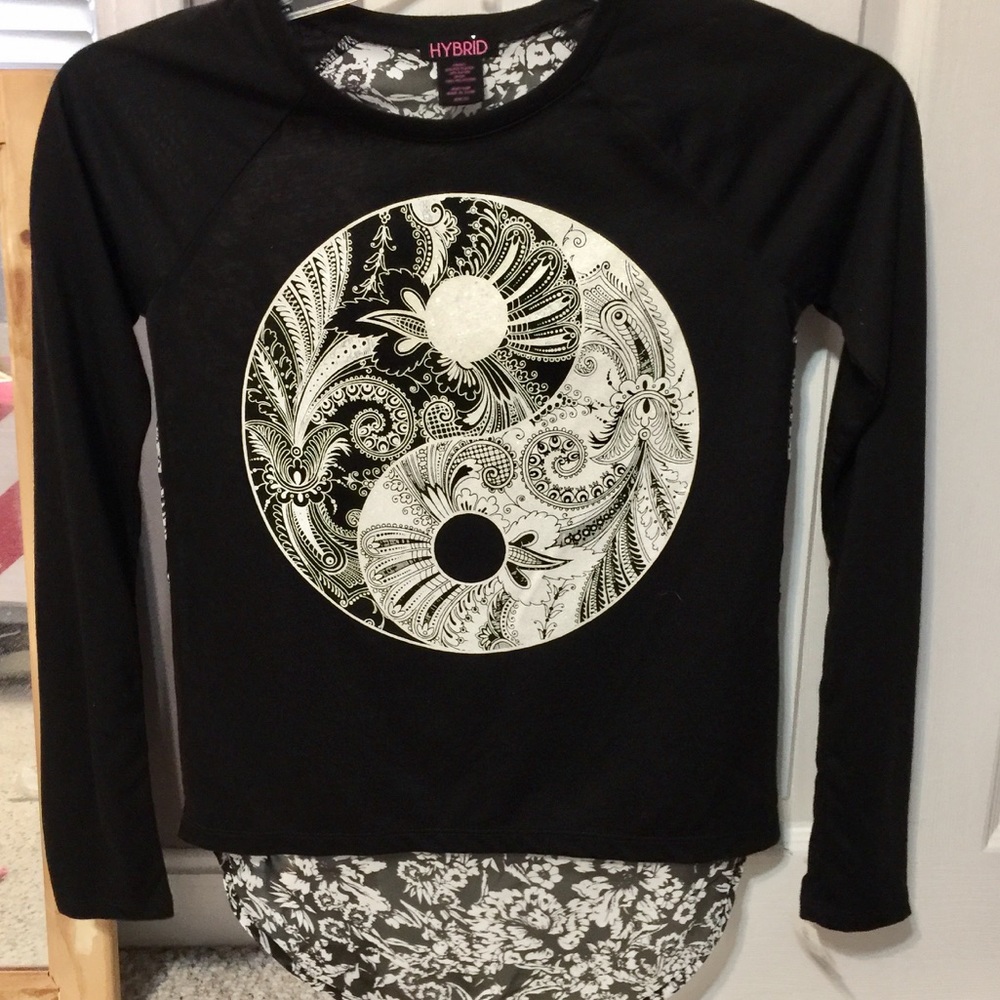 Yin-Yang Printed Tee